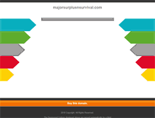 Tablet Screenshot of majorsurplusnsurvival.com